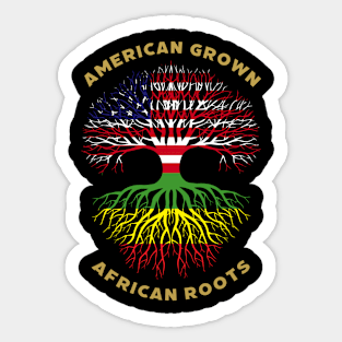 American Grown African Roots Sticker